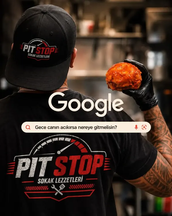 Gece canın acıkırsa nereye gitmelisin? yazılı Pit Stop paylaşımı